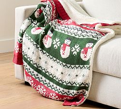 Archie Fair Isle Knit Jacquard Throw