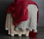 Cozy Pom Pom Sherpa Throw