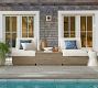 Indio Eucalyptus Modern Platform Outdoor Coffee Table with Storage (33&quot;)