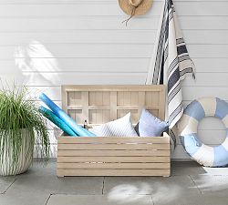 Indio Eucalyptus Outdoor Storage Bench (48&quot;)