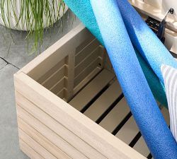Indio Eucalyptus Outdoor Storage Bench (48&quot;)