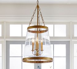 Elizabeth Glass Tapered Pendant (18&quot;)