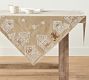 Gingerbread Village Embroidered Table Throw