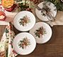 Holly Berry Stoneware Appetizer Plates - Set of 8