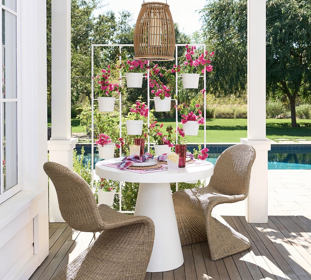 Encinitas Wicker Outdoor Dining Chair - Pottery Barn