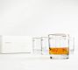 Etched Gold Rim Handcrafted Double Old Fashioned Glasses - Set of 4