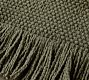 Handwoven Basketweave Cotton Fringe Table Runner