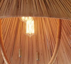 Dayna Rattan Floor Lamp (60&quot;)