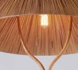 Dayna Rattan Floor Lamp (60&quot;)