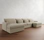 Westwood Fin Arm Deep Seat Double Chaise Sectional (186&quot;)