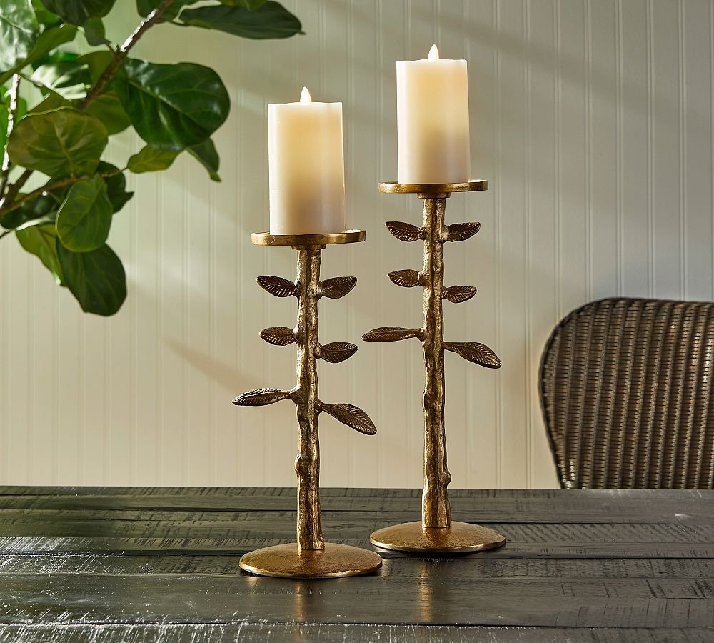 Briar Pillar Holders, Set of 2