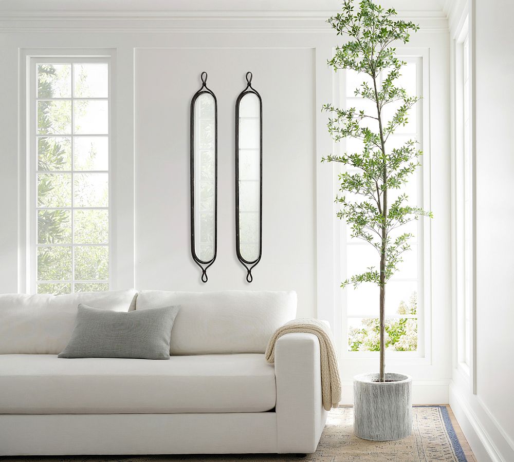 Onyx Narrow Wall Mirrors - Set of 2