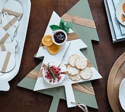 Holiday Tree Shaped Reclaimed Wood Cheese Boards