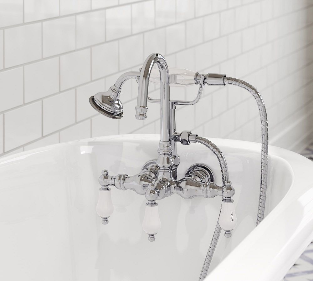 Jolen Deck Mounted Lever Handle Tub Filler with Handshower