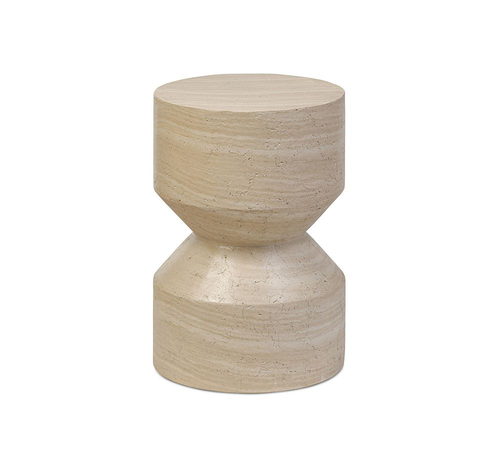 Arana Geometric Concrete End Table (13.5&quot;w)