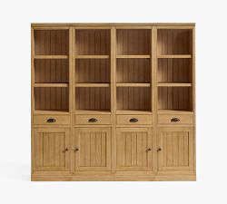 Aubrey Shelf with Cabinets (74.5&quot;)
