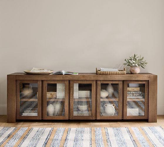 Rockport Glass Door Media Console (94")
