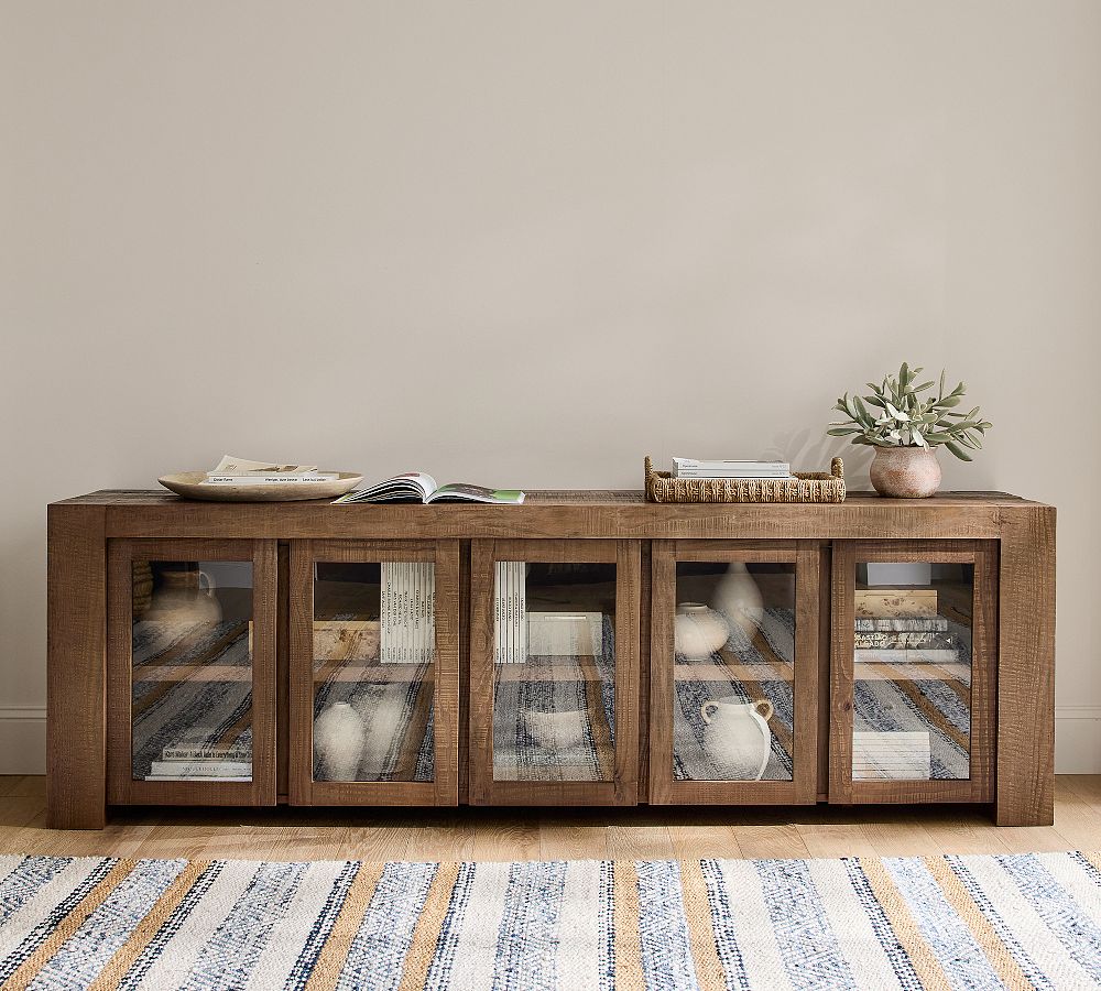 Rockport Glass Door Media Console (94&quot;)