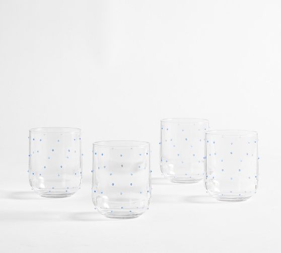 Confetti Outdoor Stemless Wine Glasses - Set of 4