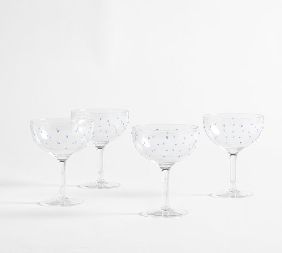 Confetti Outdoor Coupe Glasses - Set of 4