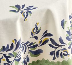 Puebla Multi Round Organic Cotton Tablecloth