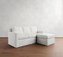 Cameron Square Arm Slipcovered Reversible Chaise Sectional (86&quot;)
