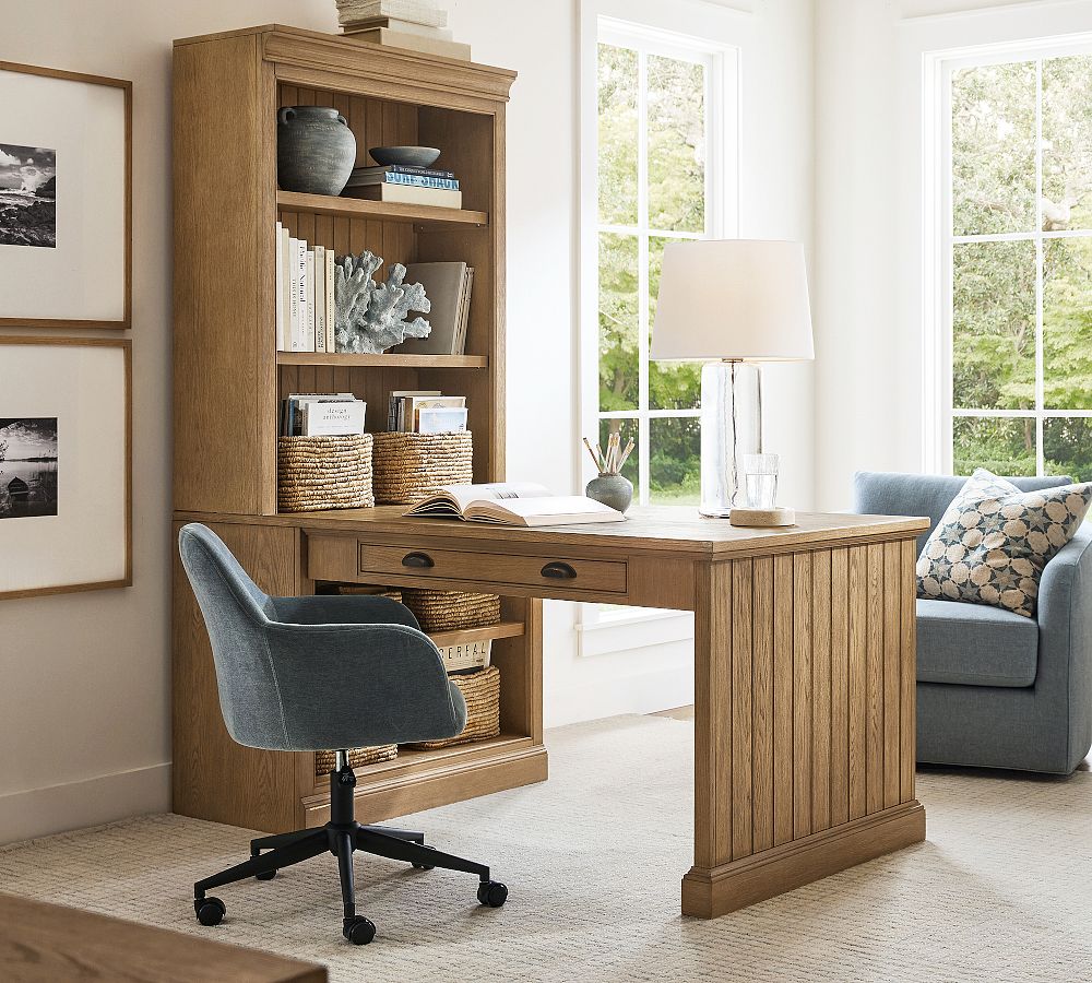 Aubrey Peninsula Desk with Bookcase Suite (68&quot;)