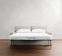 PB Comfort Modern Square Arm Slipcovered Sleeper Sofa (57&quot;-81&quot;)