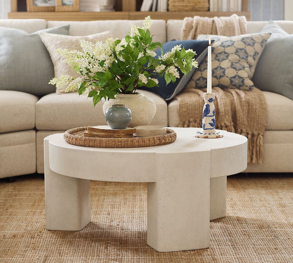 Rockwell Round Concrete Coffee Table (38&quot;)