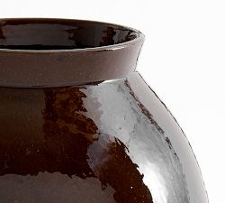 Brown Glazed Terracotta Vase