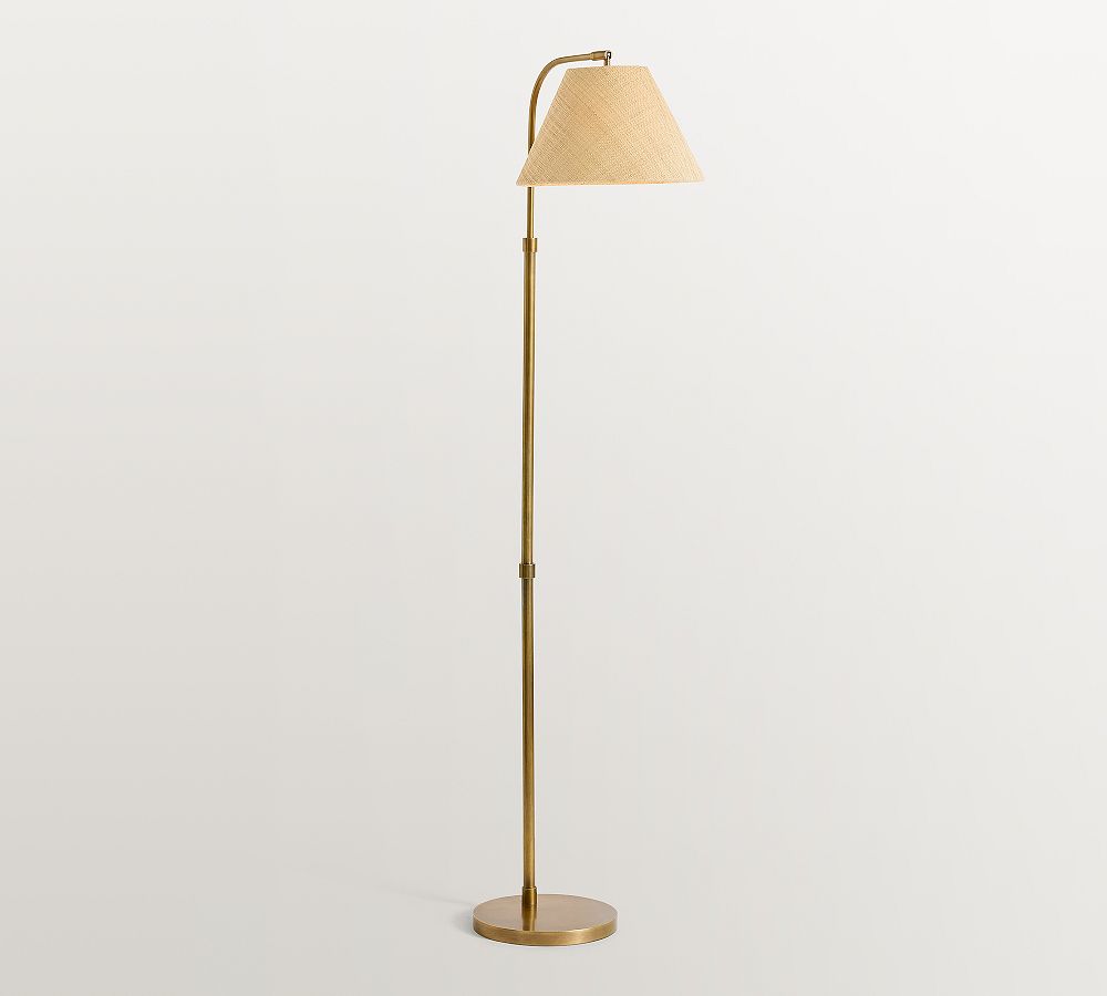 Estelle Rattan Task Floor Lamp (60&quot;)