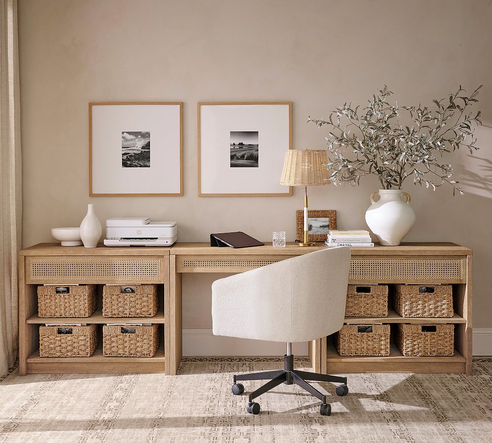 Marina Cane Storage Desk (126&quot;)
