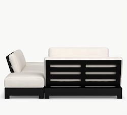 Malibu Metal Platform 5-Piece U-Shaped Sectional (132&quot;)