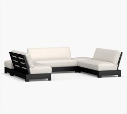 Malibu Metal Platform 5-Piece U-Shaped Sectional (132&quot;)
