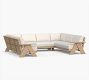 Modern Farmhouse 3-Piece Outdoor Sectional (128&quot;)