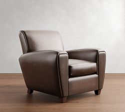 Manhattan Square Arm Leather Chair