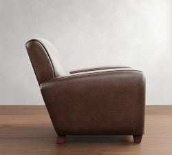 Manhattan Square Arm Leather Chair
