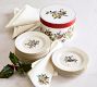 12 Days of Christmas Stoneware Appetizer Plates - Mixed Set of 12