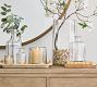 Hammered Caf&#233; Recycled Hurricane Candleholder