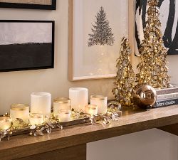 Lit Rustic Leaf Trees