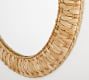 Mallorca Handwoven Seagrass 40&quot; Round Wall Mirror