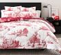 Santa Toile Reversible Percale Comforter