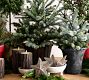 Faux Lit Blue Spruce Tree