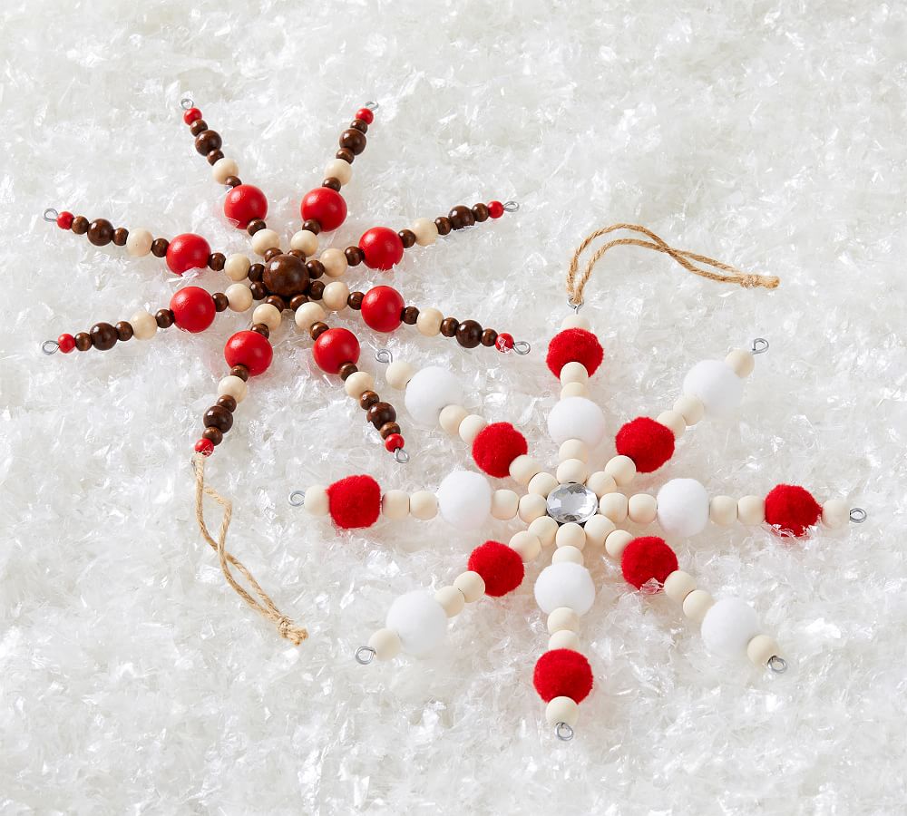 Wooden Snowflake Ornaments