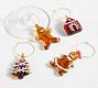 Gingerbread Icon Wine Charms - Mixed Set of 4