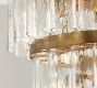 Kent Recycled Glass Tiered Chandelier (25&quot;)
