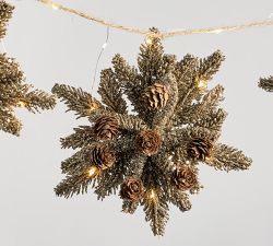 Lit Bottlebrush Garland