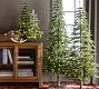 Lit Faux Pine Trees