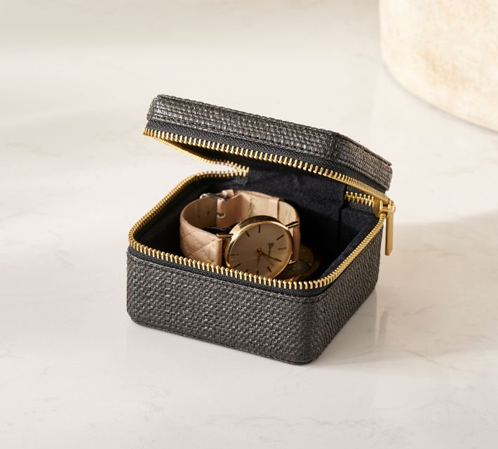 ギフトにも☆Pottery Barn☆レザー ジュエリー トラベルボックス Quinn Jewelry Travel Case | Pottery Barn