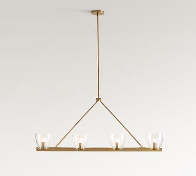 Chamberlin Metal Linear Chandelier (48")